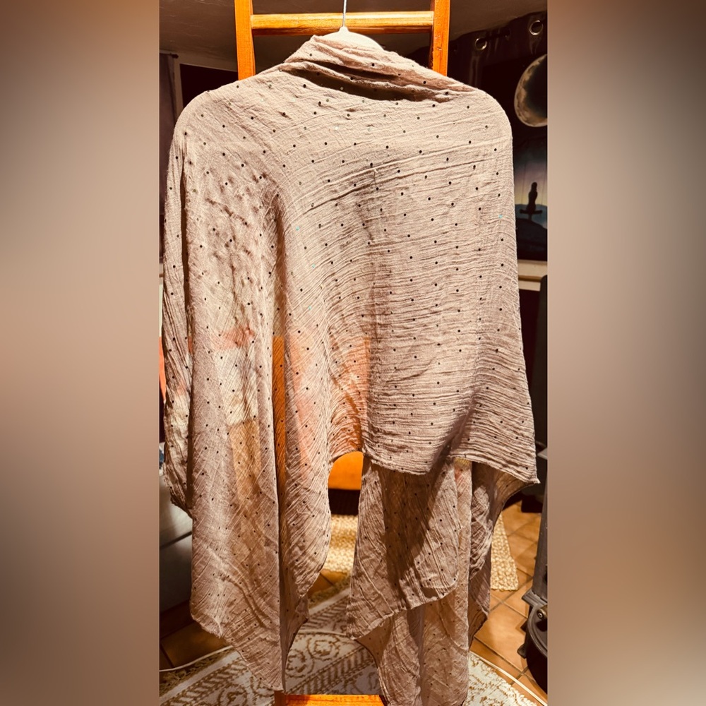 Beige Textured Shawl